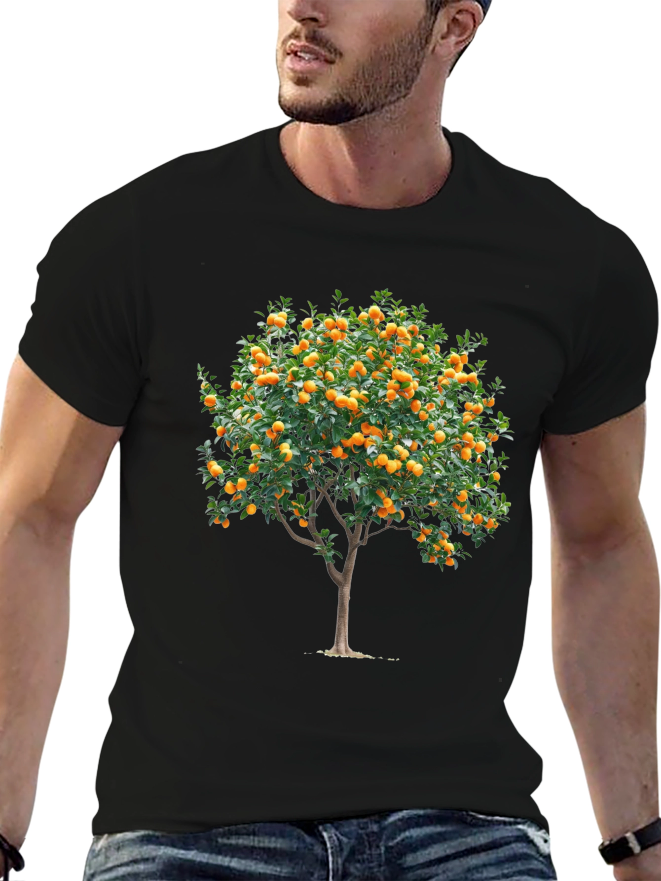 Orange Tree Graphic T-Shirt - Fruitful Style