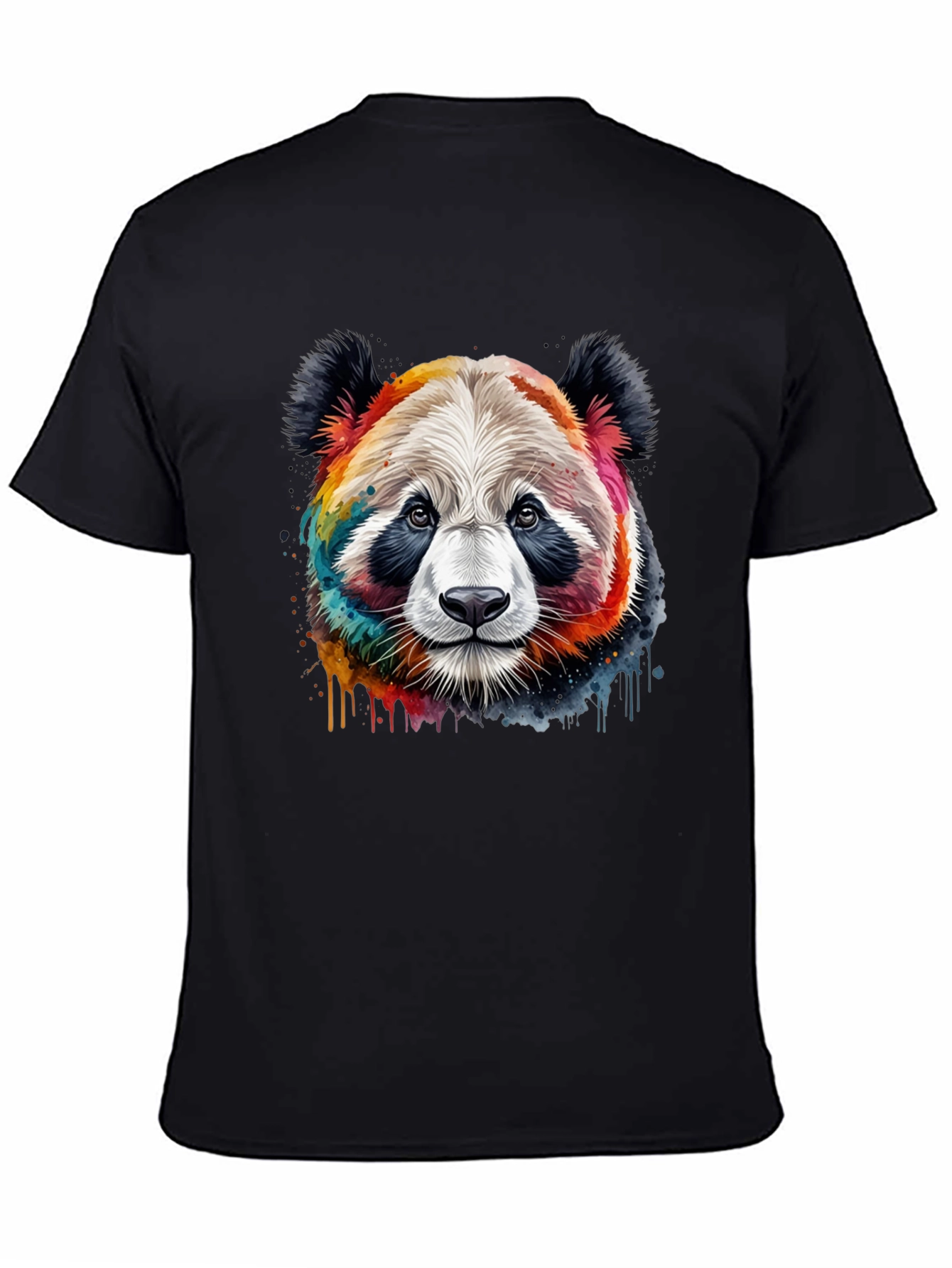 Rainbow Panda Graphic T-Shirt