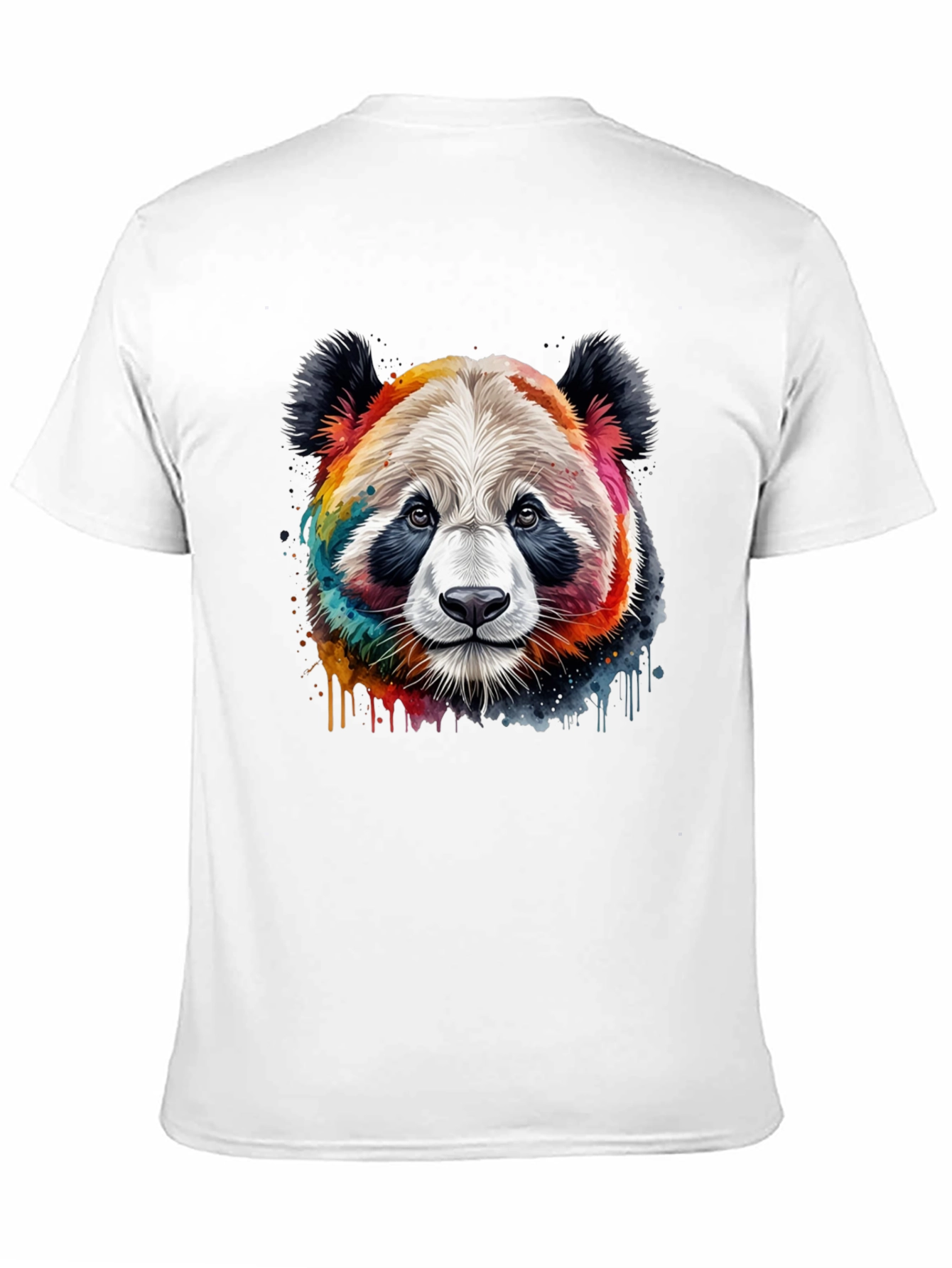 Rainbow Panda Graphic T-Shirt