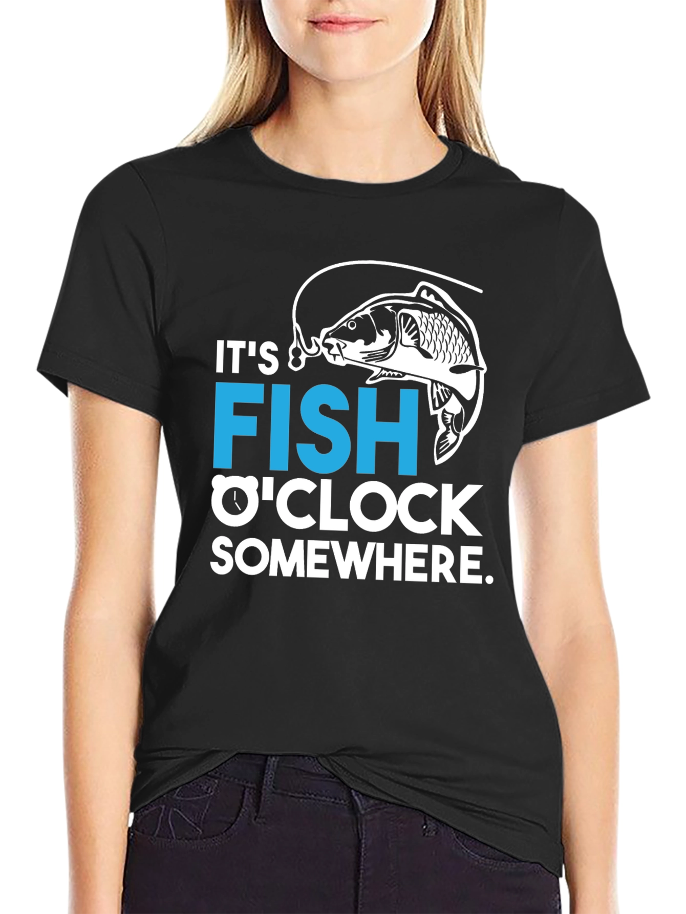 Its FISH OCLOCK Somewhere T-Shirt