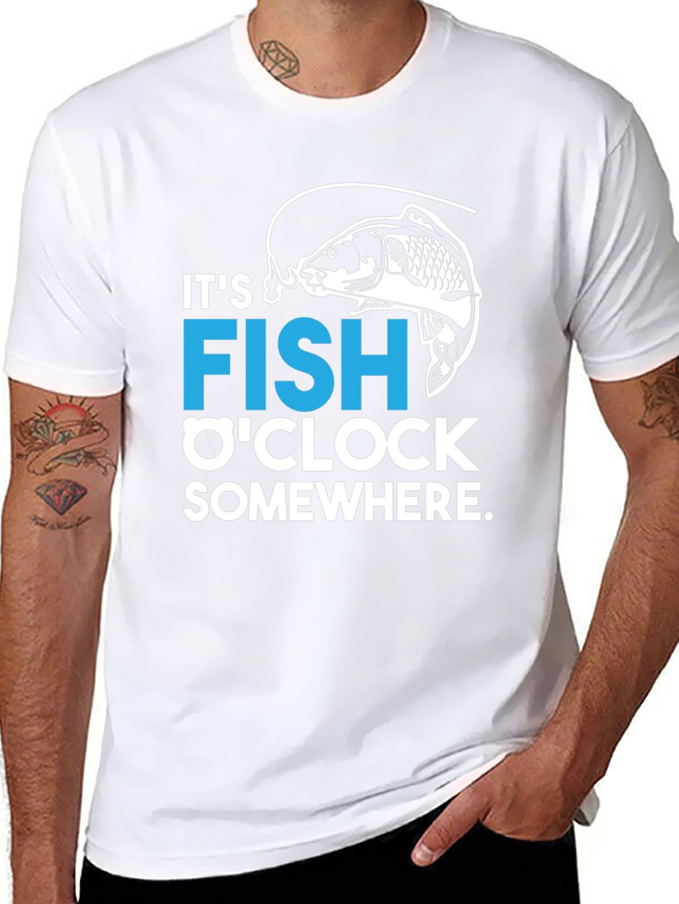 Its FISH OCLOCK Somewhere T-Shirt