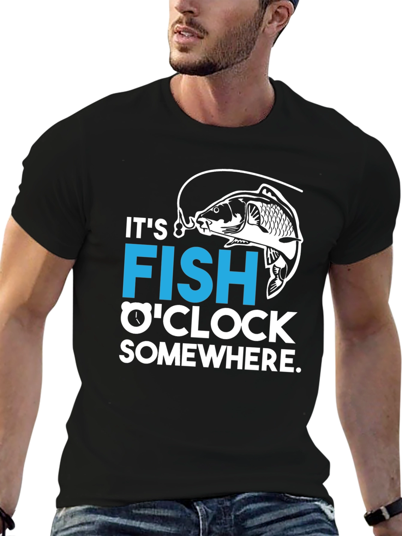 Its FISH OCLOCK Somewhere T-Shirt