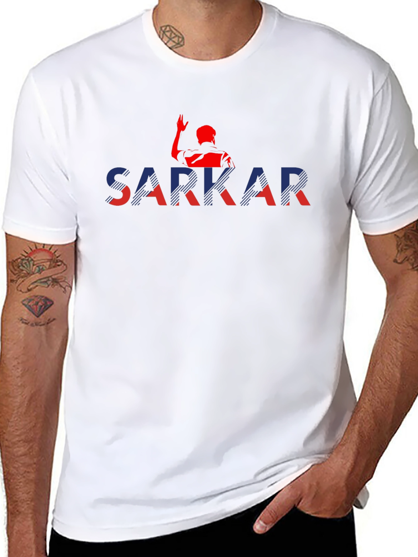 Sarkar Graphic Print Black T-Shirt - Stylish Mens Fashion