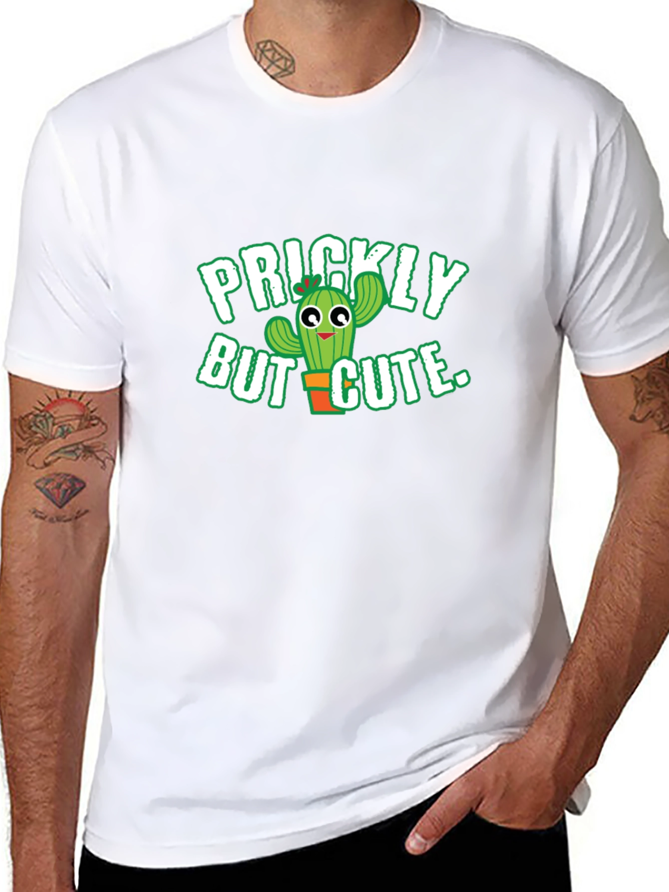 Prickly But Cute T-Shirt - Funny Cactus Graphic Tee