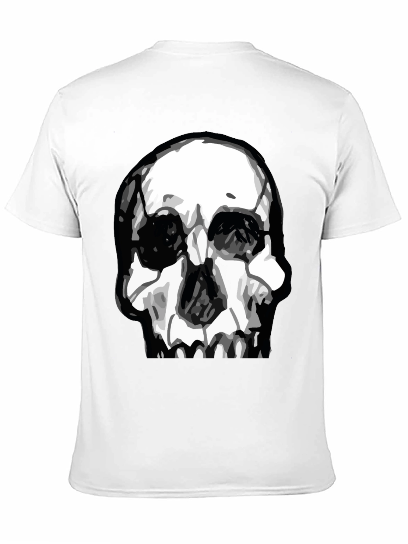Skull Graphic T-Shirt - Black Cotton Tee