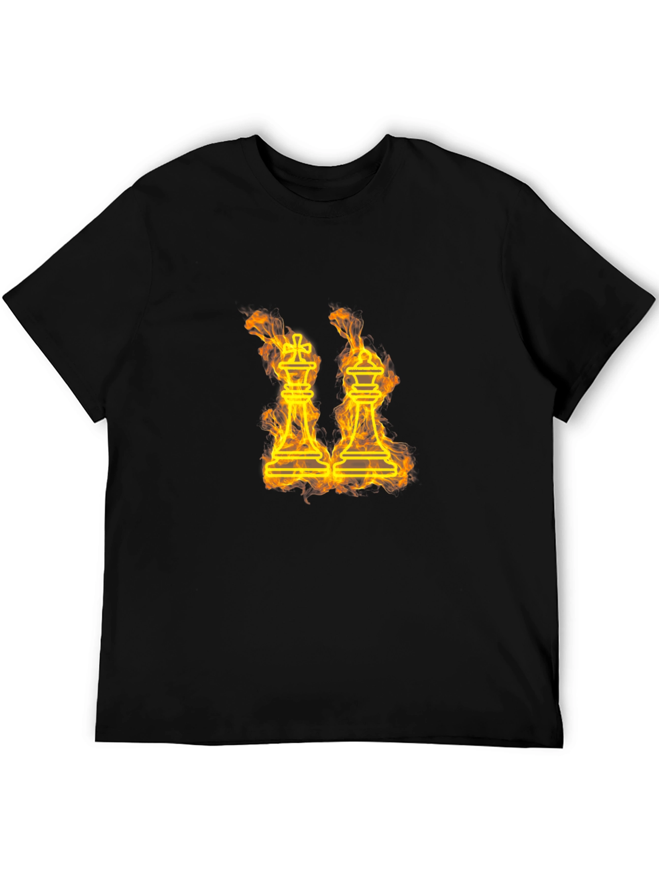 Fiery Chess Kings Graphic Tee