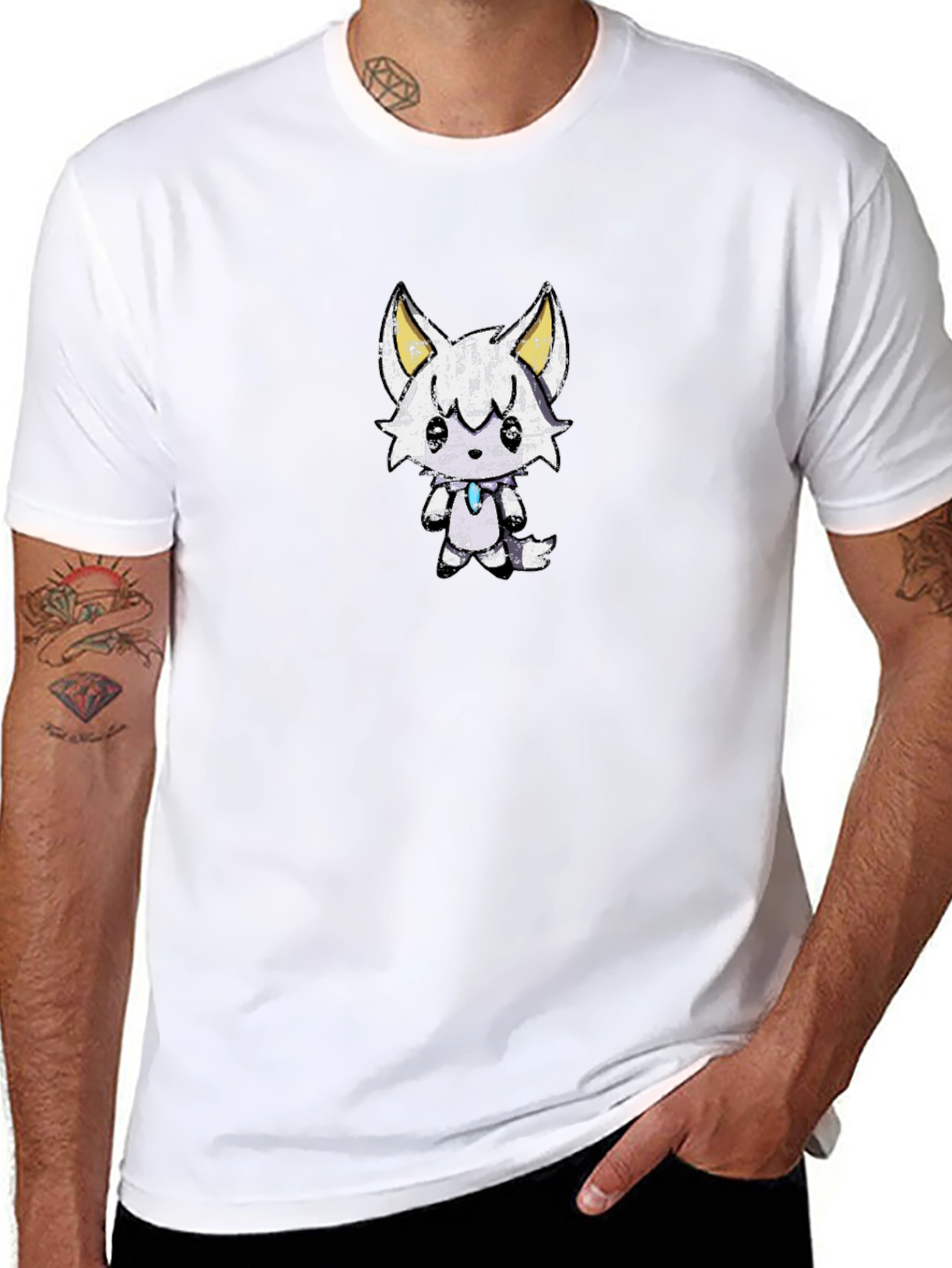 Cute Cartoon Fox Graphic T-Shirt