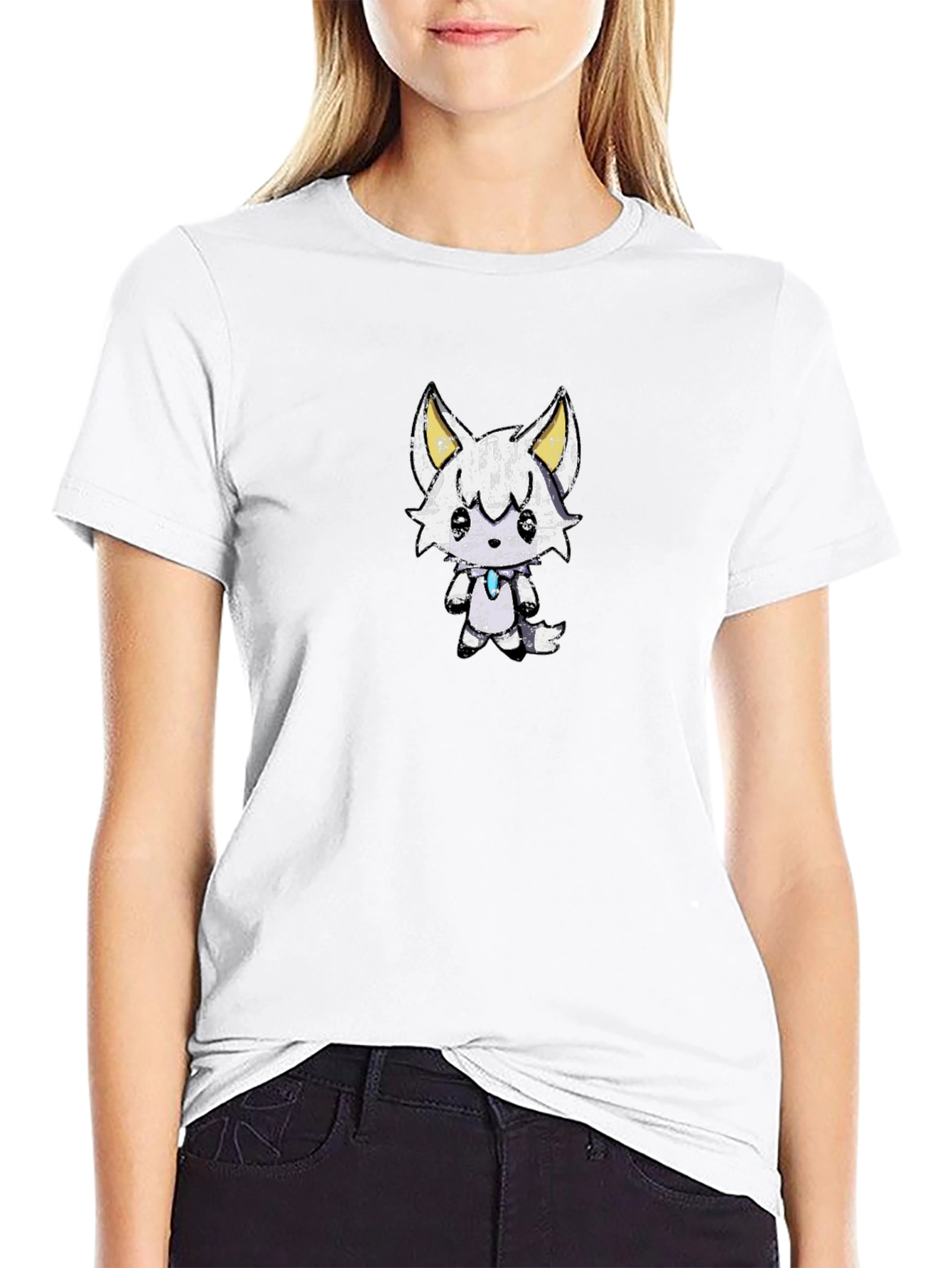 Cute Cartoon Fox Graphic T-Shirt