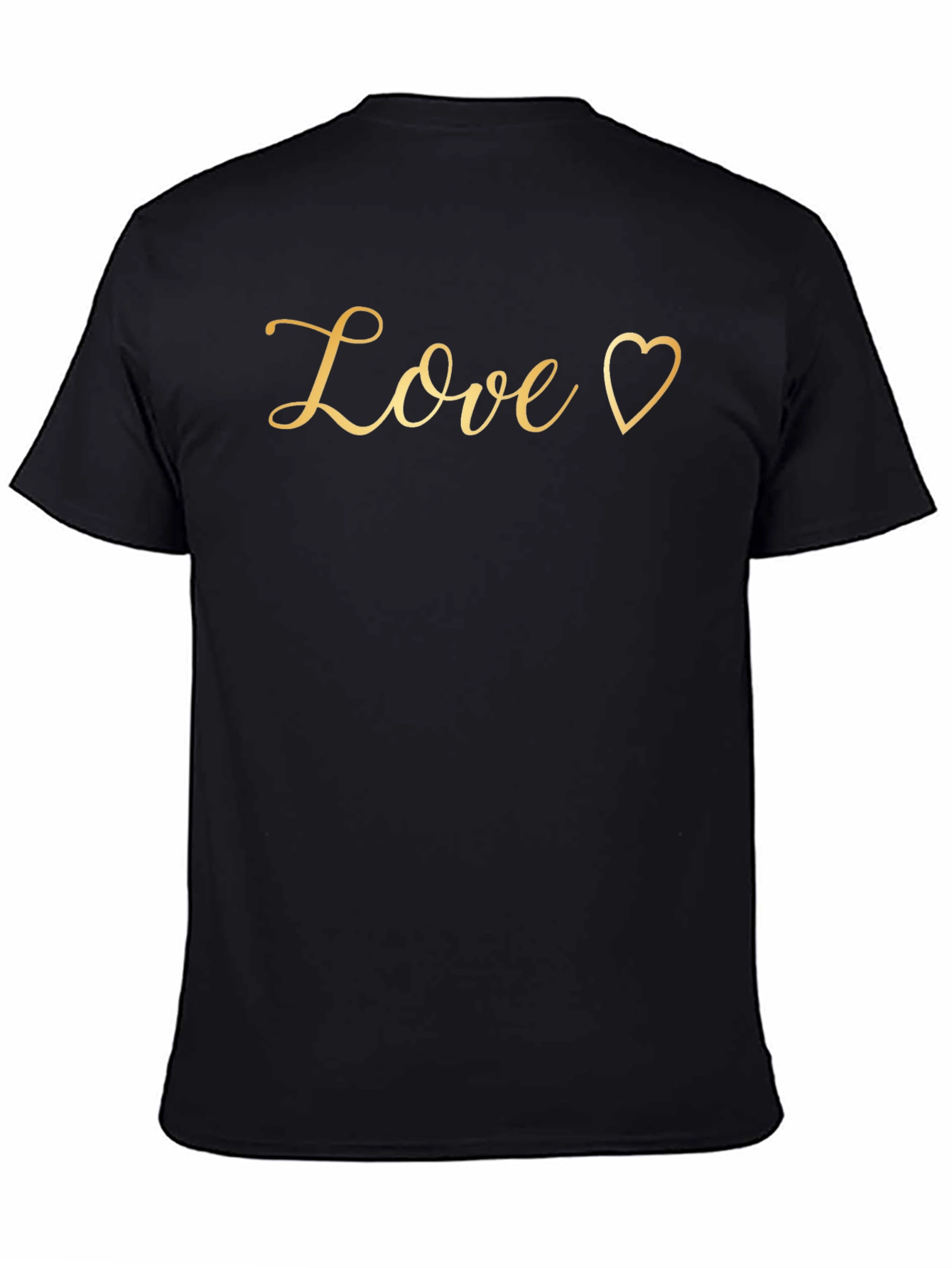 Love Heart Graphic Tee - Black