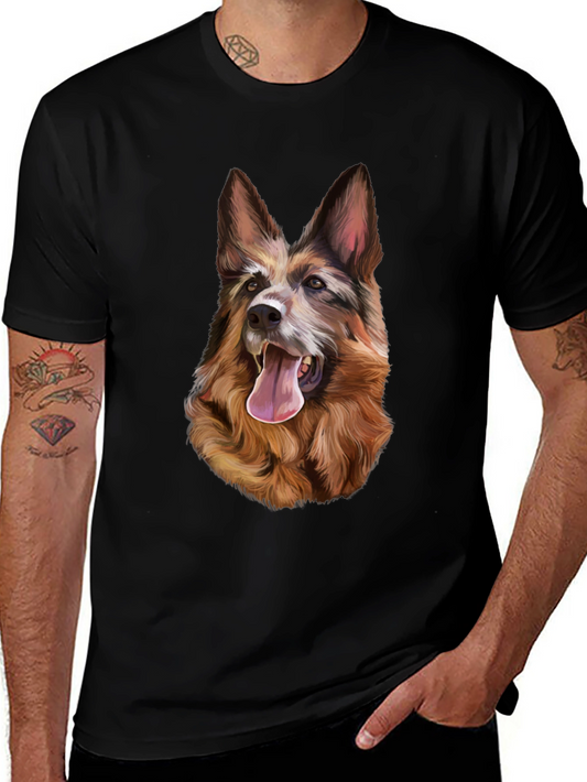 Dog Graphic T-Shirt - Black
