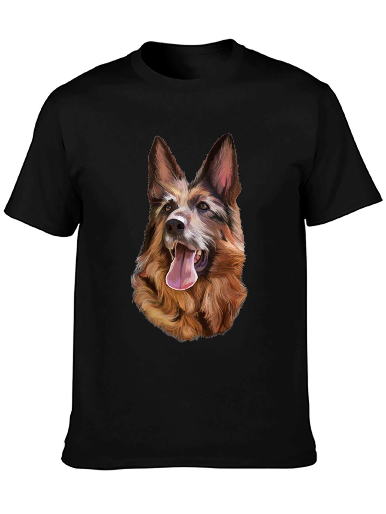 Dog Graphic T-Shirt - Black