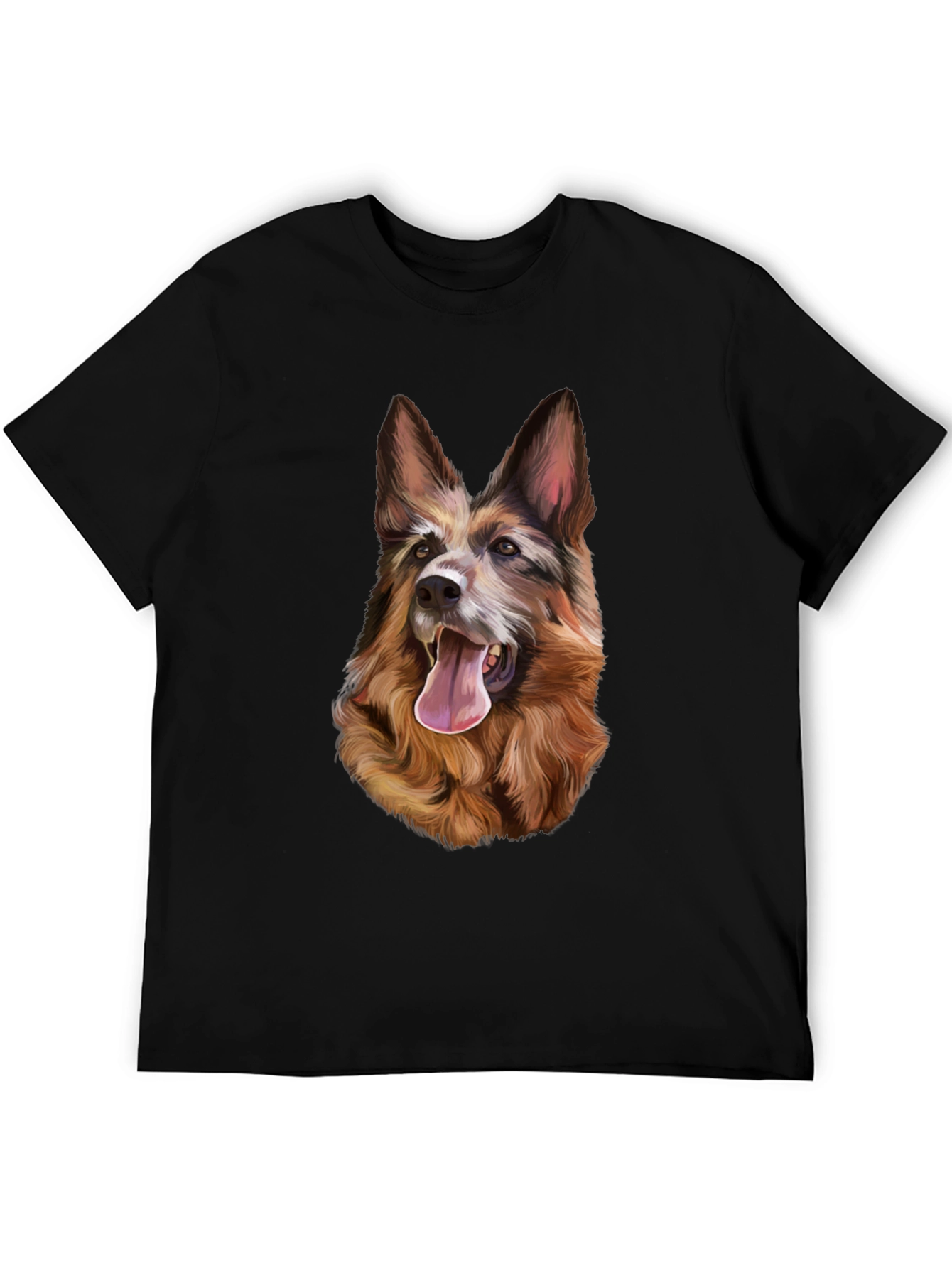 Dog Graphic T-Shirt - Black