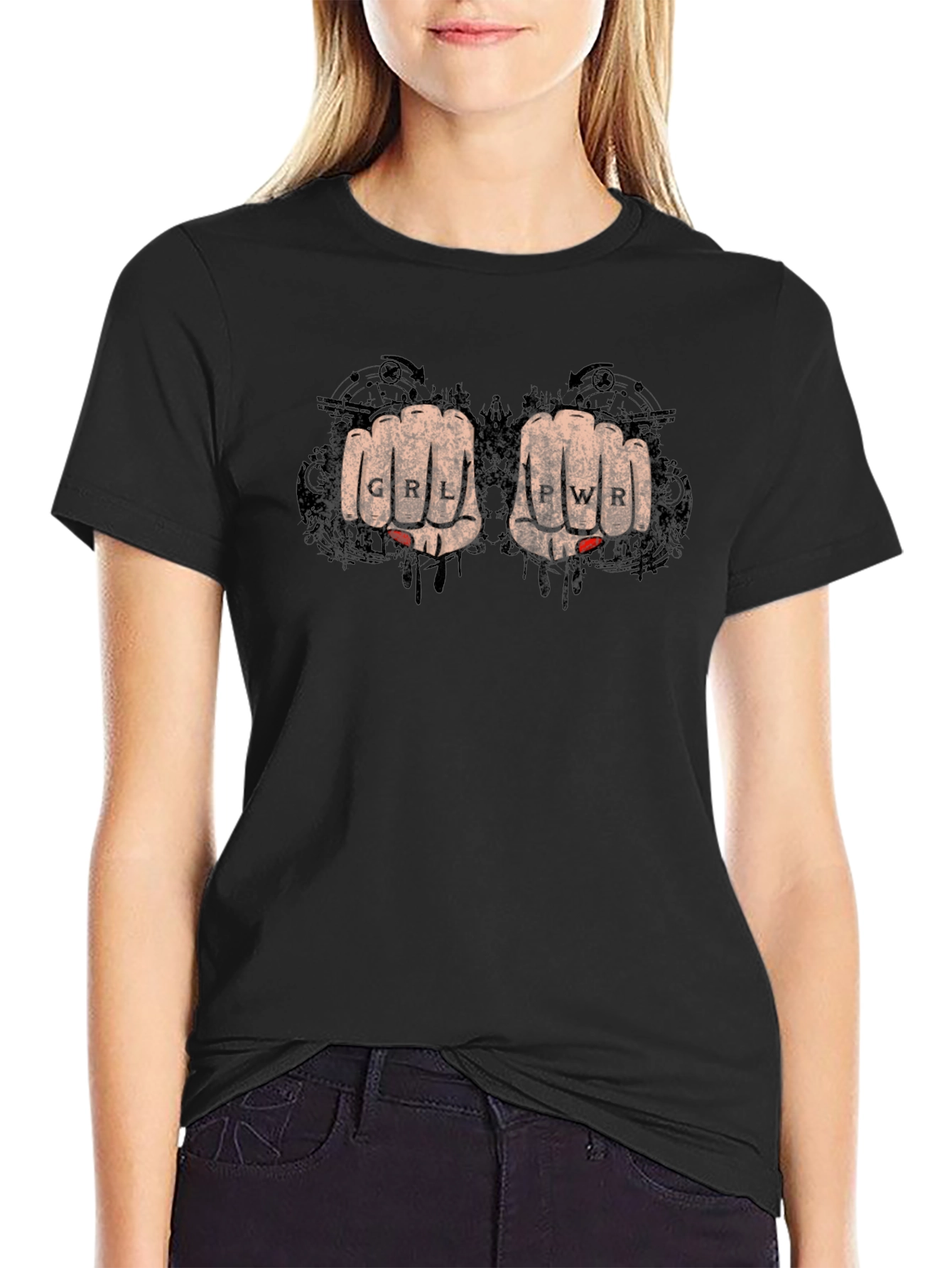 GRL PWR Graphic Tee - Empowering Style