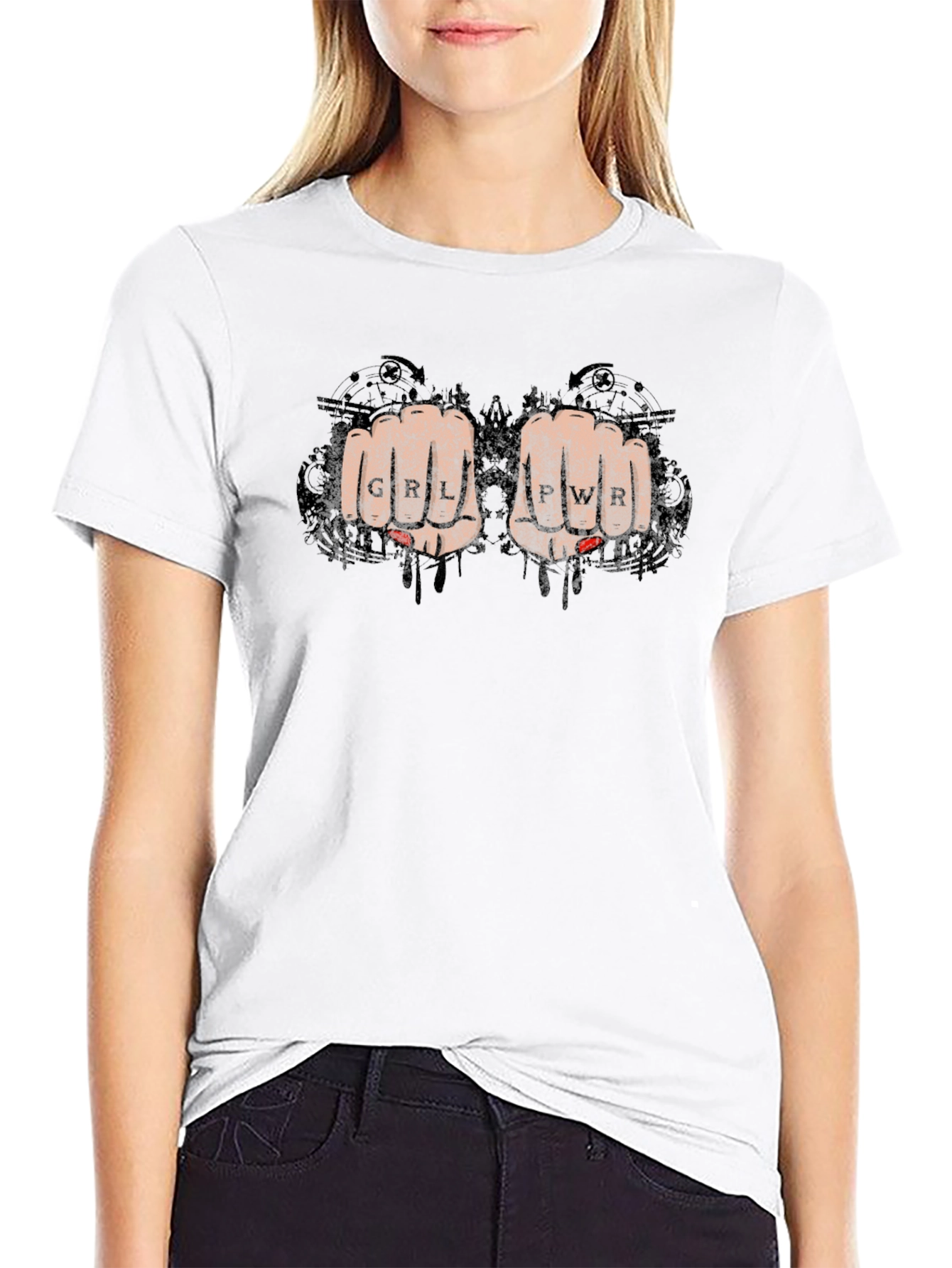 GRL PWR Graphic Tee - Empowering Style