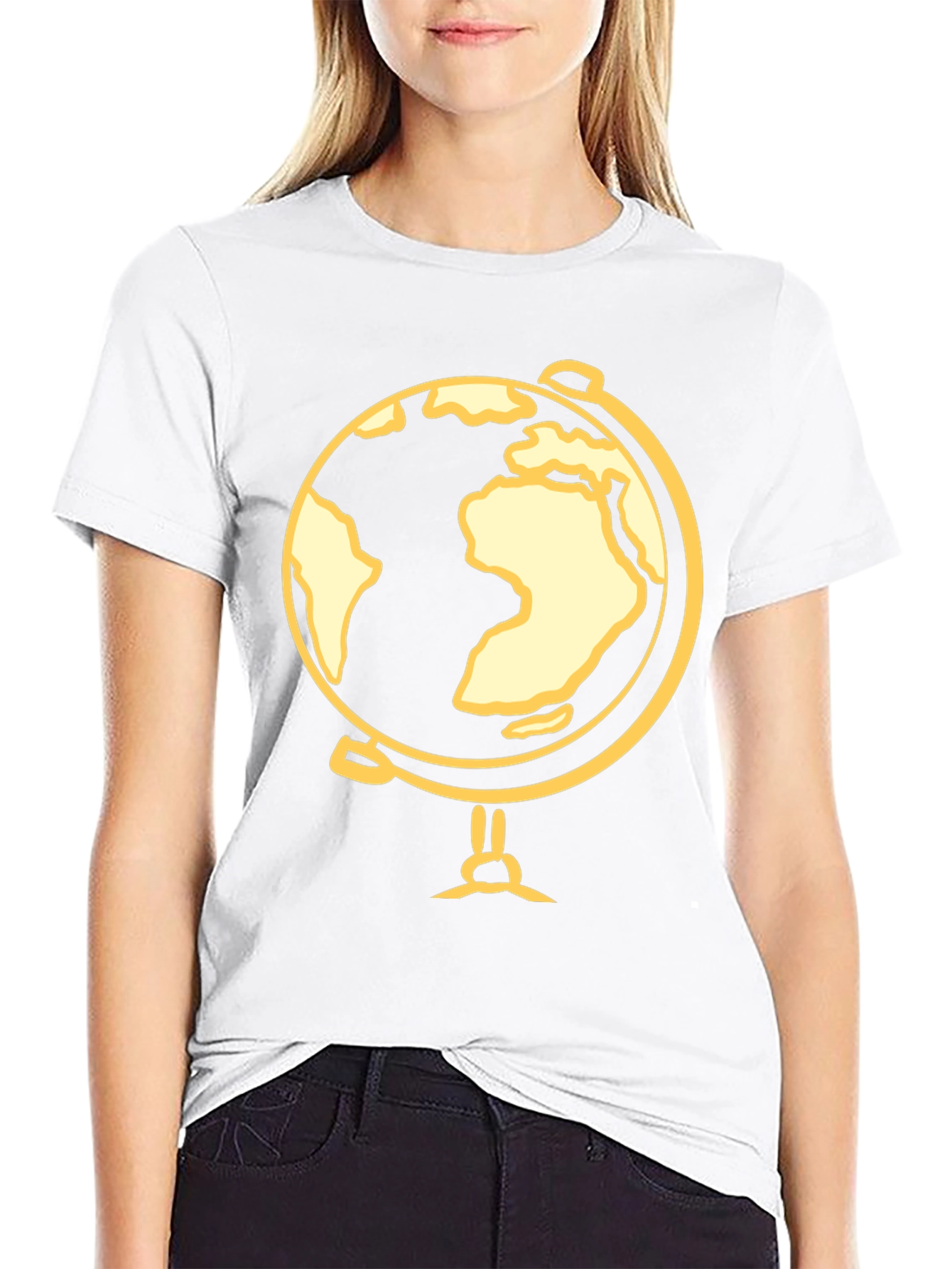 Globe Graphic Black T-Shirt