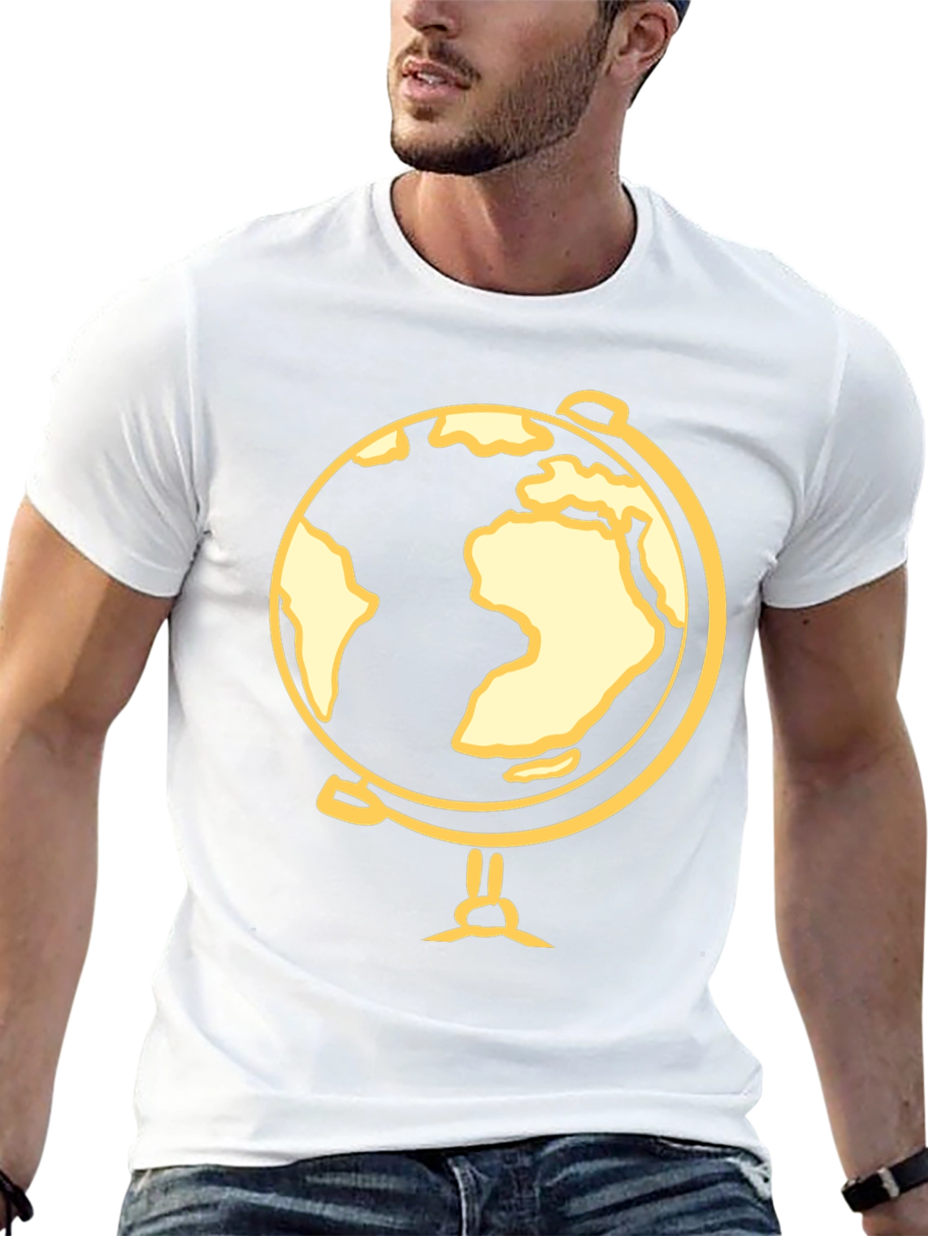 Globe Graphic Black T-Shirt