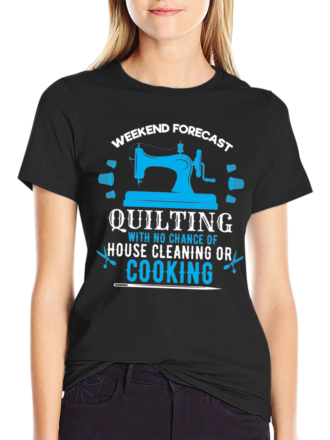 Weekend Quilting Forecast T-Shirt