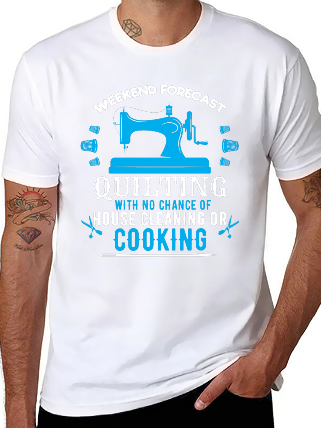 Weekend Quilting Forecast T-Shirt