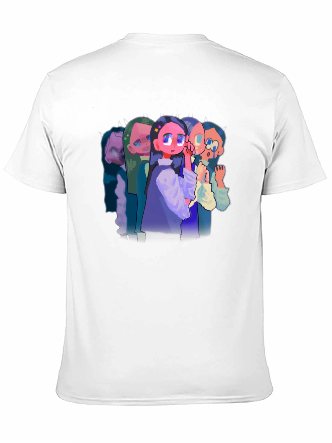 Anime Style Graphic Black T-Shirt