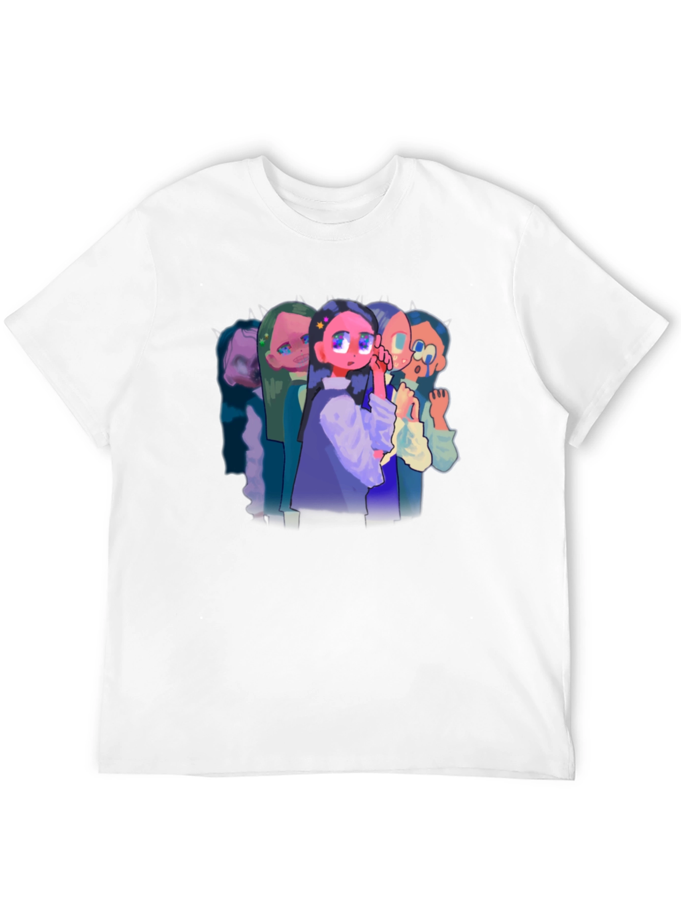 Anime Style Graphic Black T-Shirt