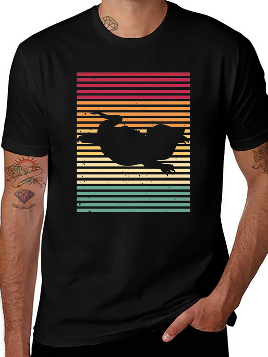 Retro Platypus T-Shirt - Sunset Style