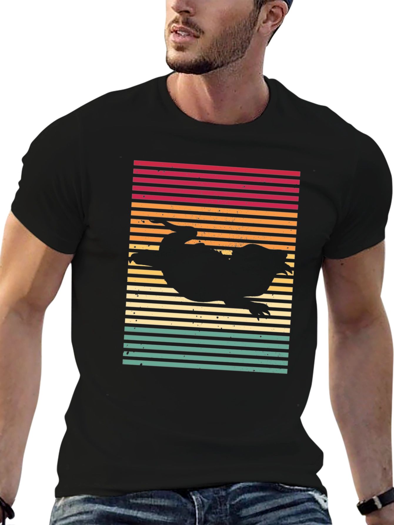 Retro Platypus T-Shirt - Sunset Style