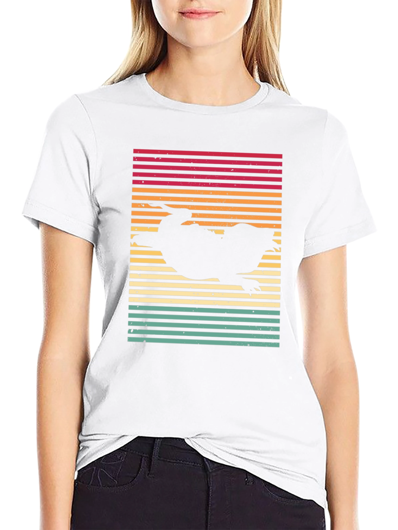 Retro Platypus T-Shirt - Sunset Style
