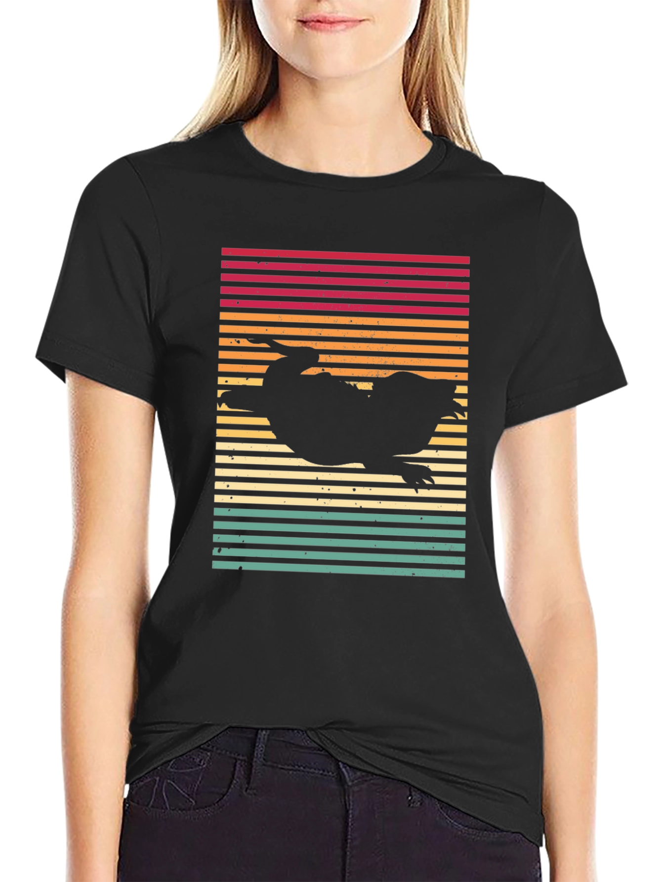Retro Platypus T-Shirt - Sunset Style