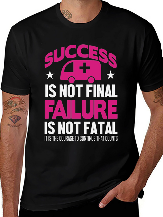 Success Ambulance Graphic Tee - Courage Counts T-Shirt