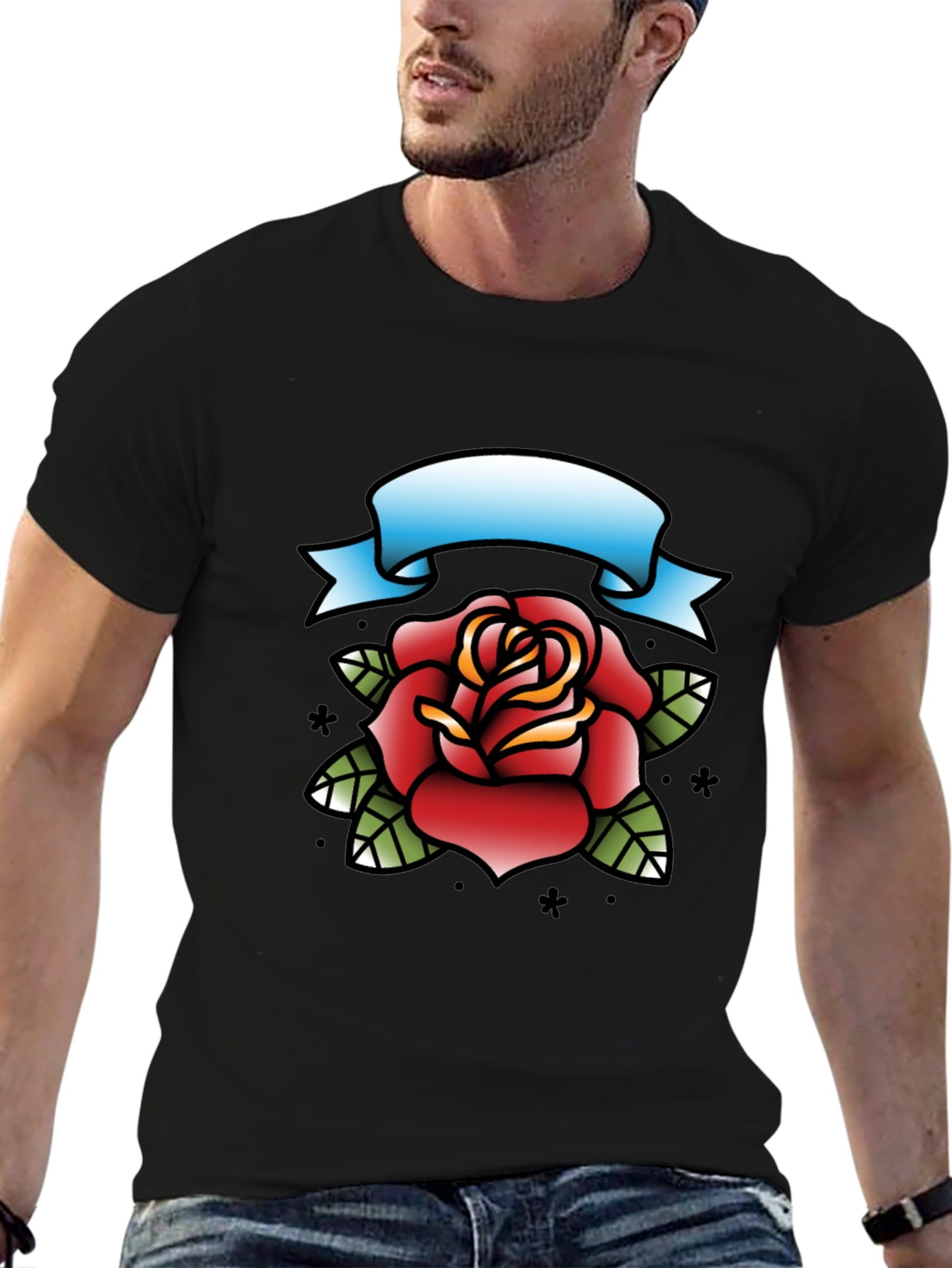 Rose Tattoo Graphic Tee - Classic Cool