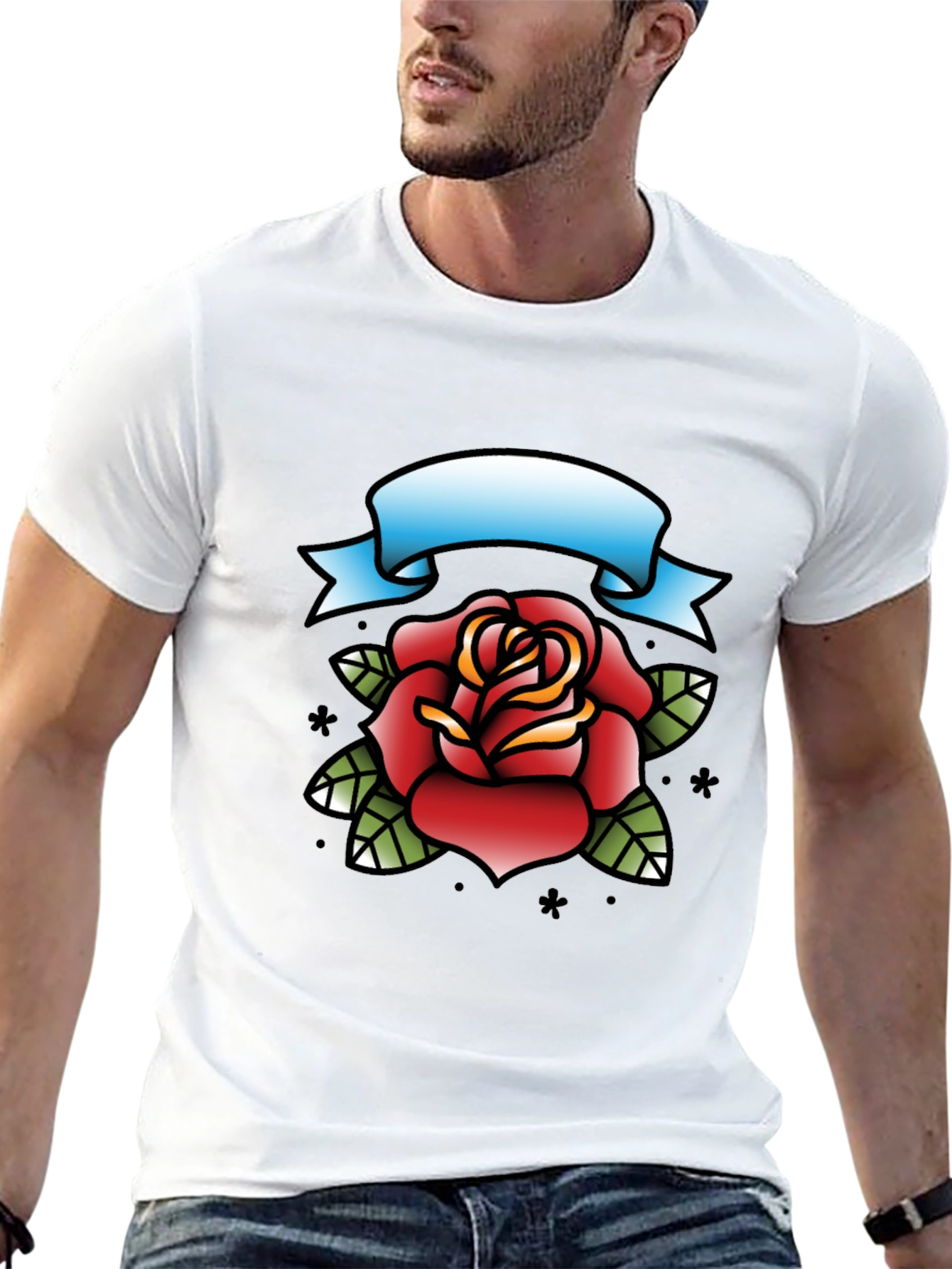 Rose Tattoo Graphic Tee - Classic Cool