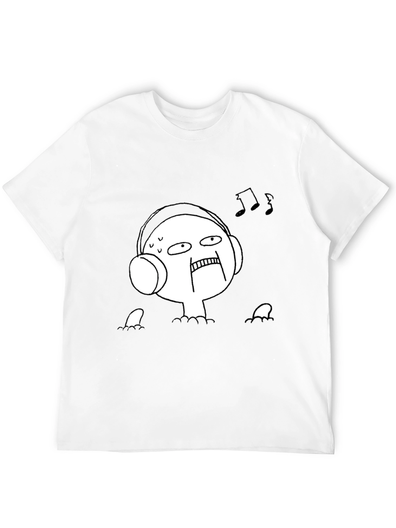 Music Lover Tee - Funny Graphic Black T-Shirt