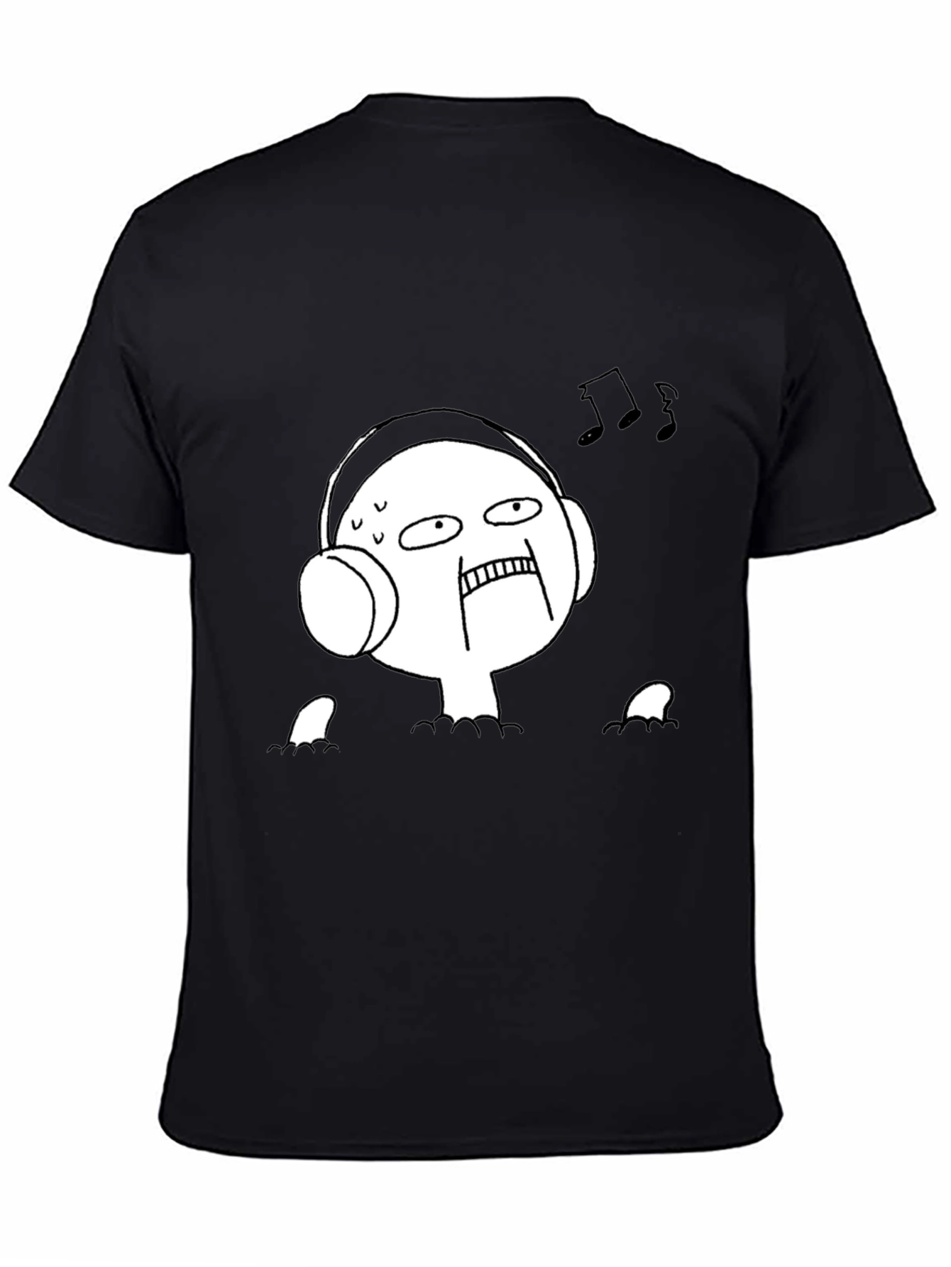 Music Lover Tee - Funny Graphic Black T-Shirt