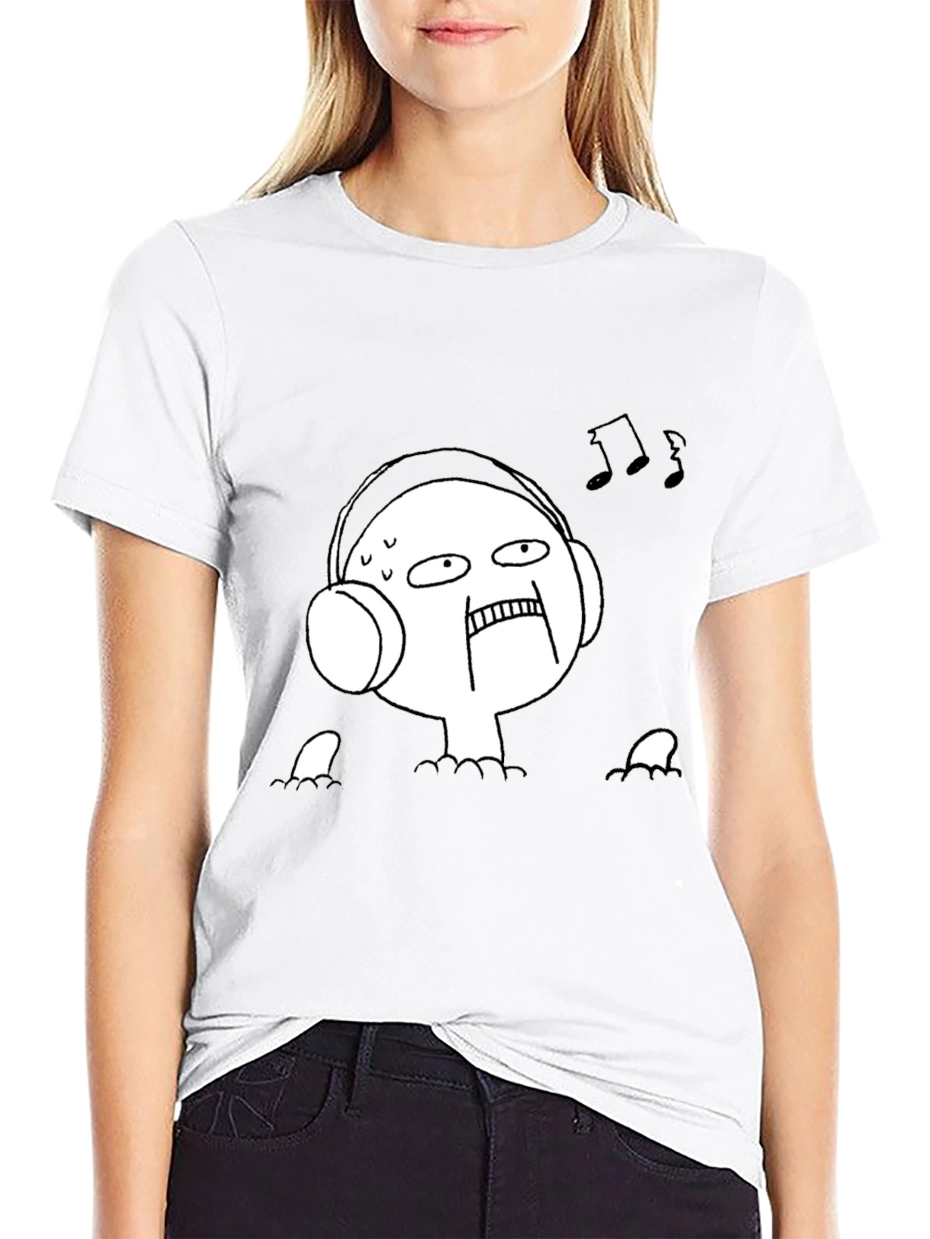 Music Lover Tee - Funny Graphic Black T-Shirt