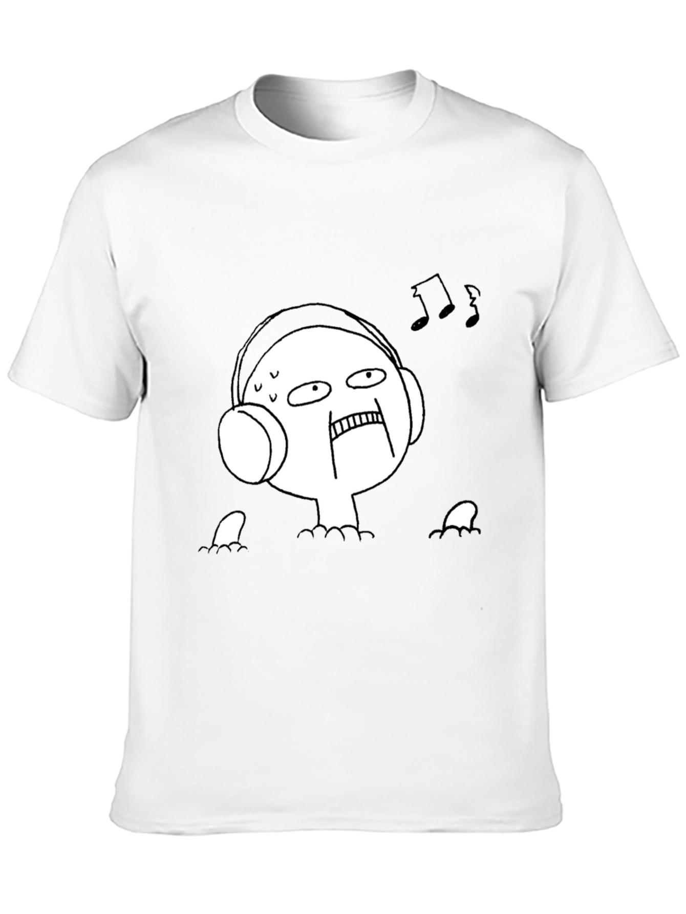 Music Lover Tee - Funny Graphic Black T-Shirt