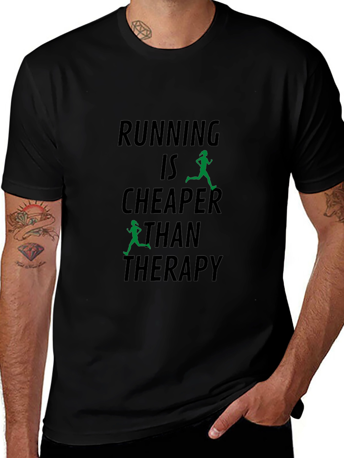 Running is Cheaper Than Therapy T-Shirt