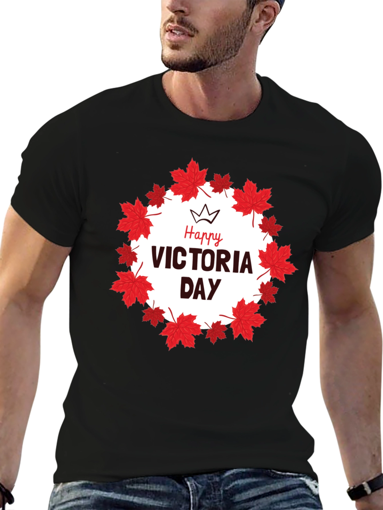 Happy Victoria Day Maple Leaf T-Shirt