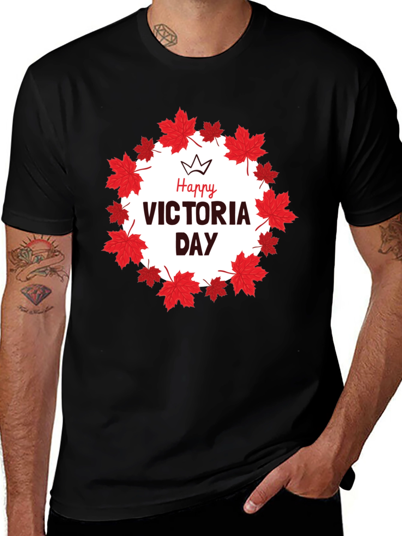 Happy Victoria Day Maple Leaf T-Shirt