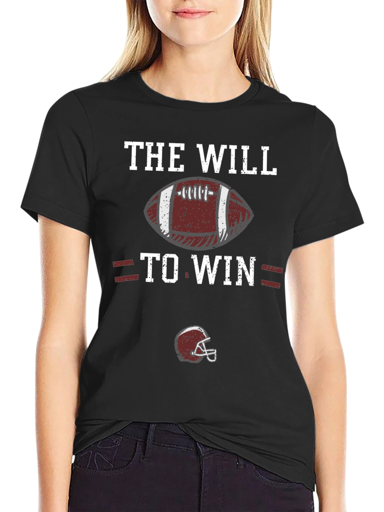 The Will to Win Football Graphic T-Shirt