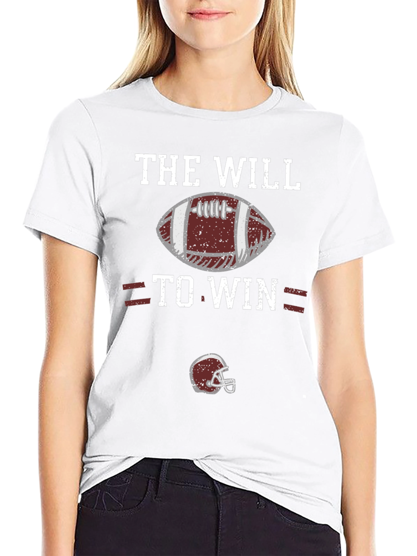 The Will to Win Football Graphic T-Shirt