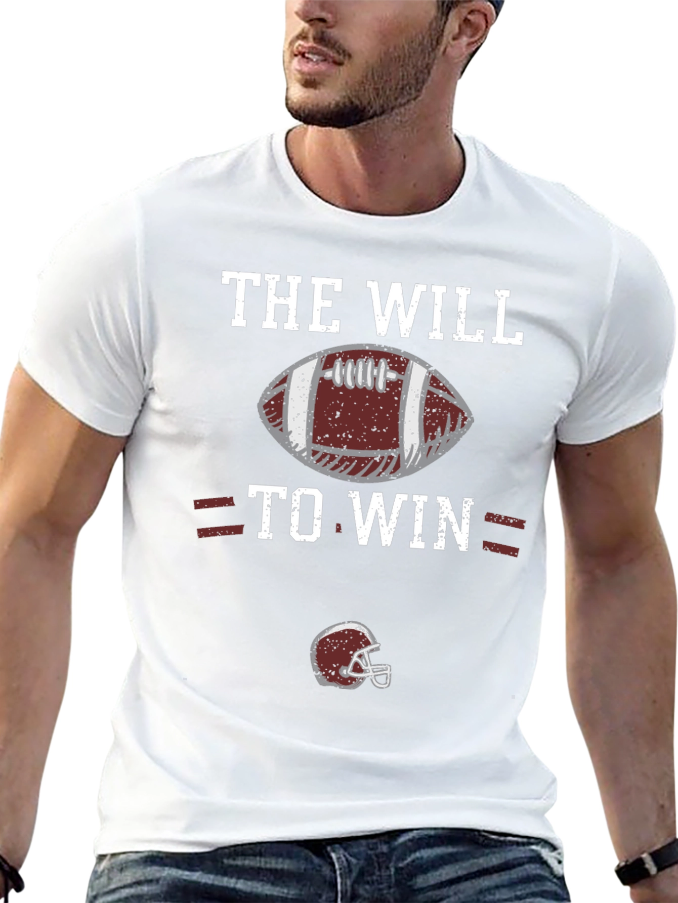 The Will to Win Football Graphic T-Shirt