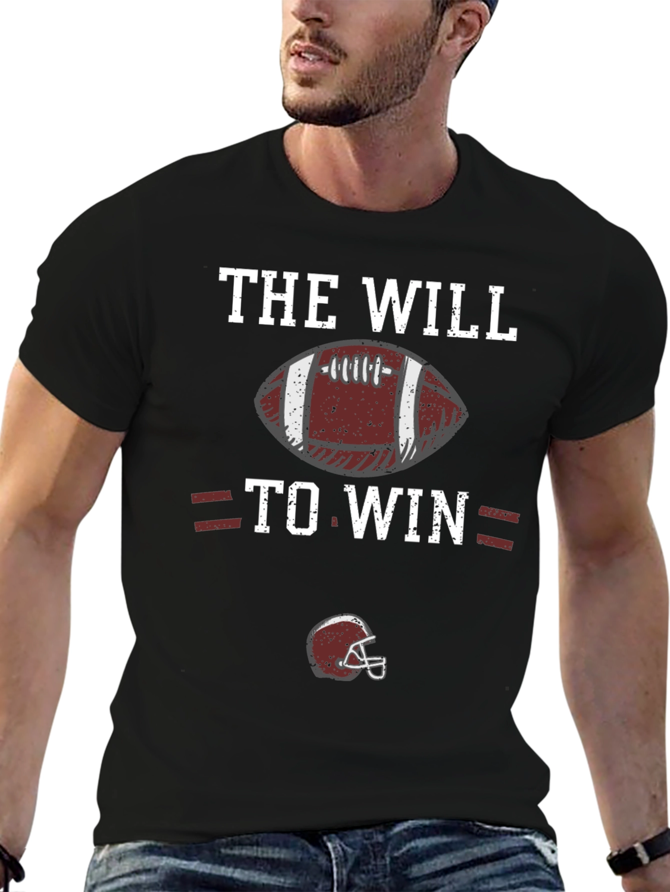 The Will to Win Football Graphic T-Shirt
