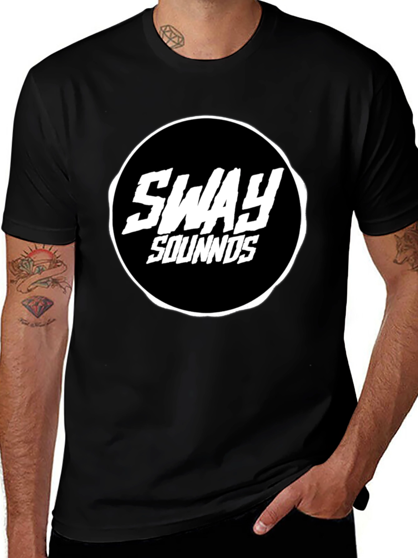 Sway Sounds Black T-Shirt - Music Inspired