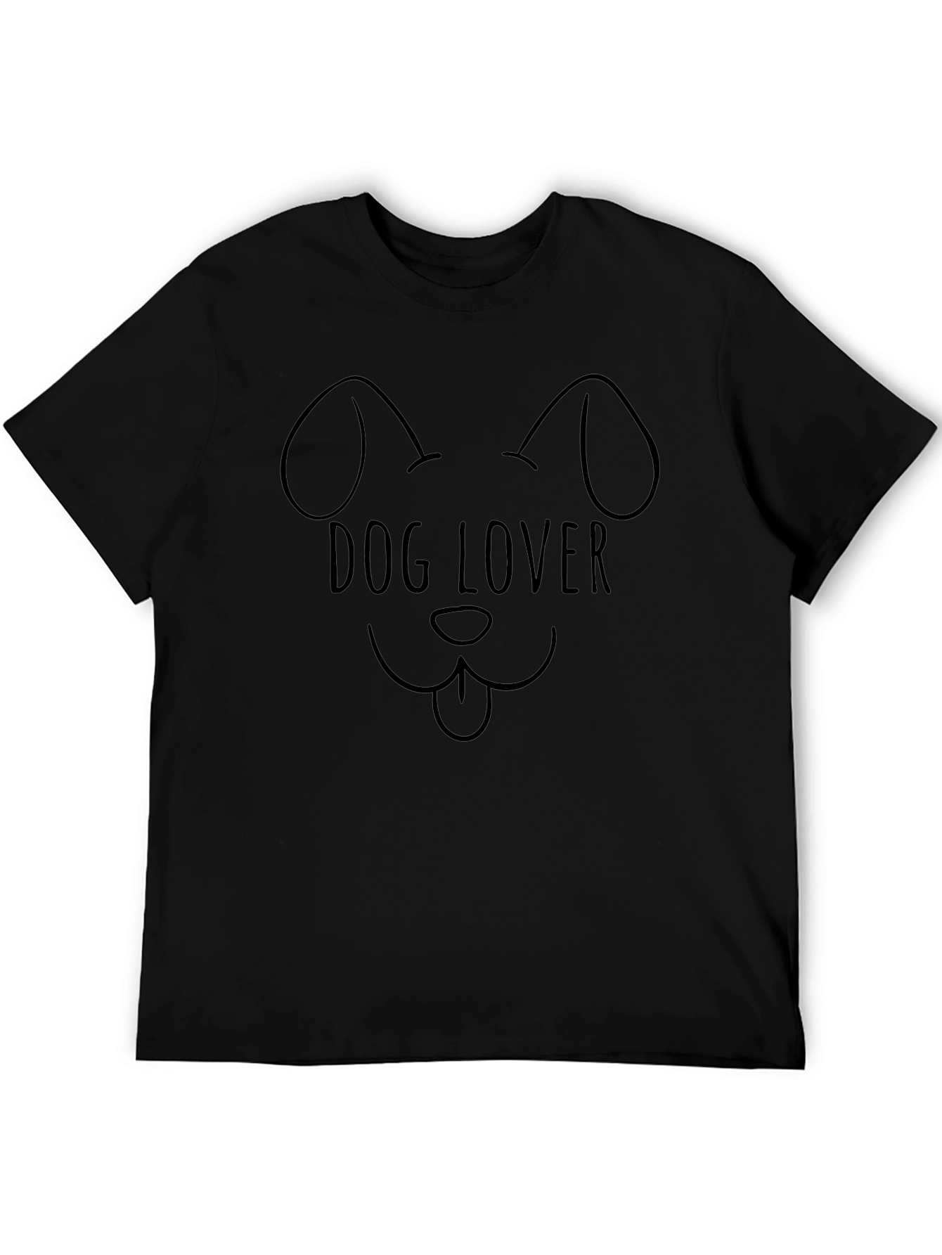 Dog Lover Graphic Tee - Unisex Black T-Shirt