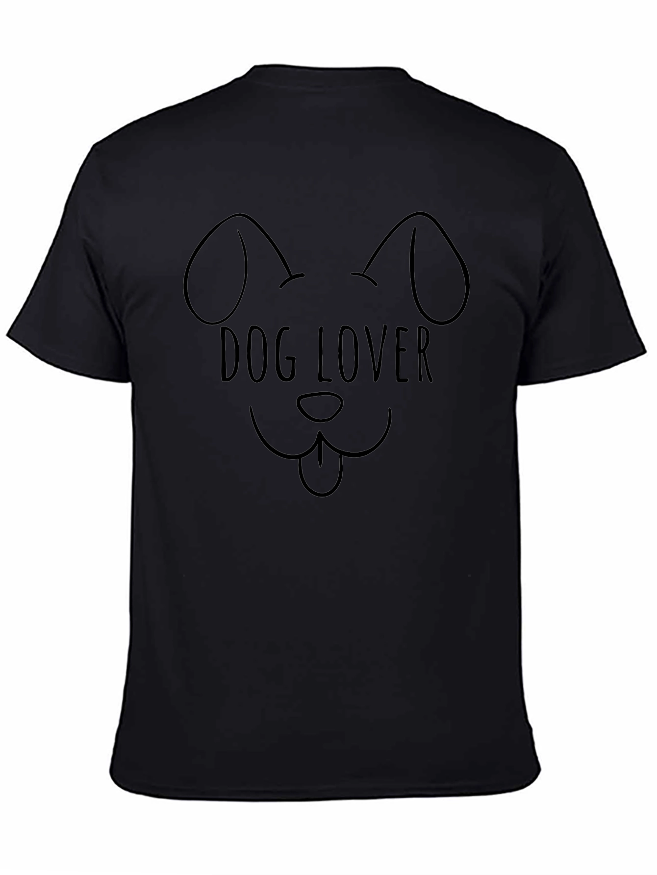 Dog Lover Graphic Tee - Unisex Black T-Shirt