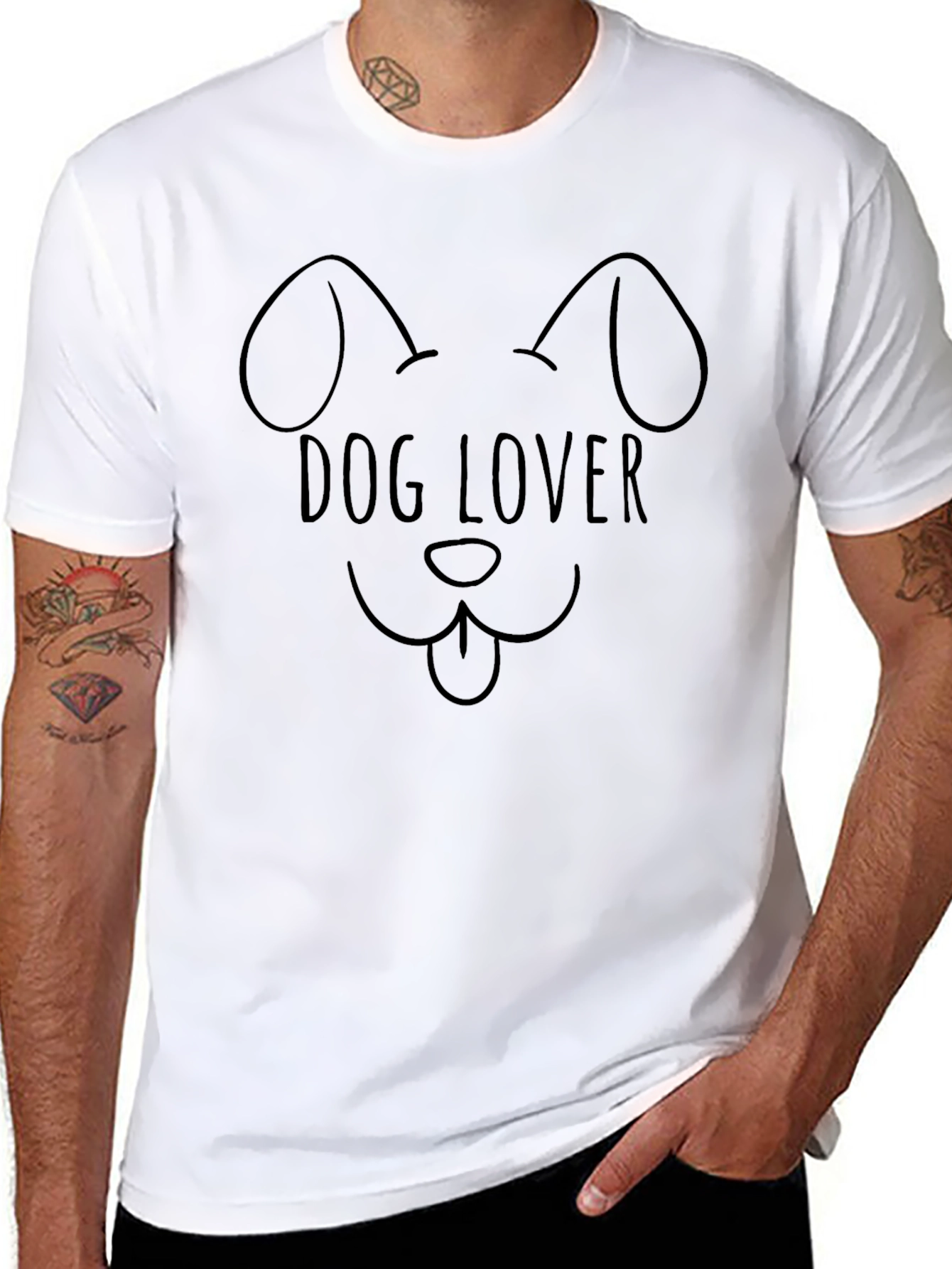 Dog Lover Graphic Tee - Unisex Black T-Shirt
