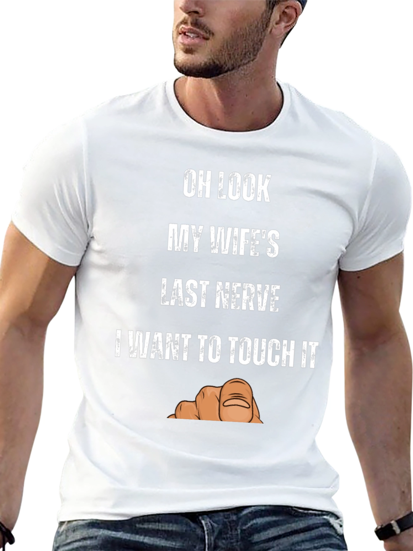 Funny Wifes Last Nerve Graphic T-Shirt