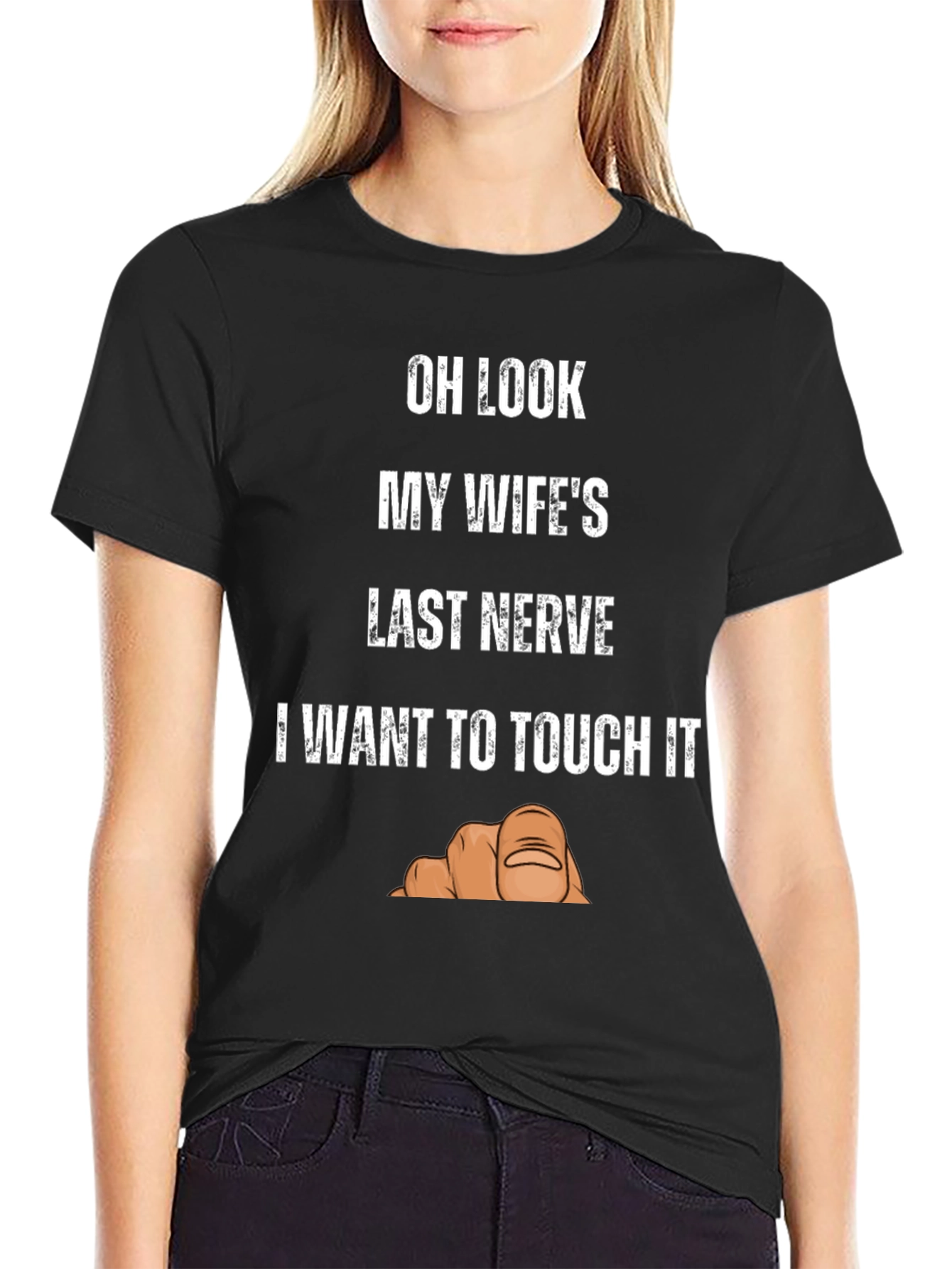 Funny Wifes Last Nerve Graphic T-Shirt