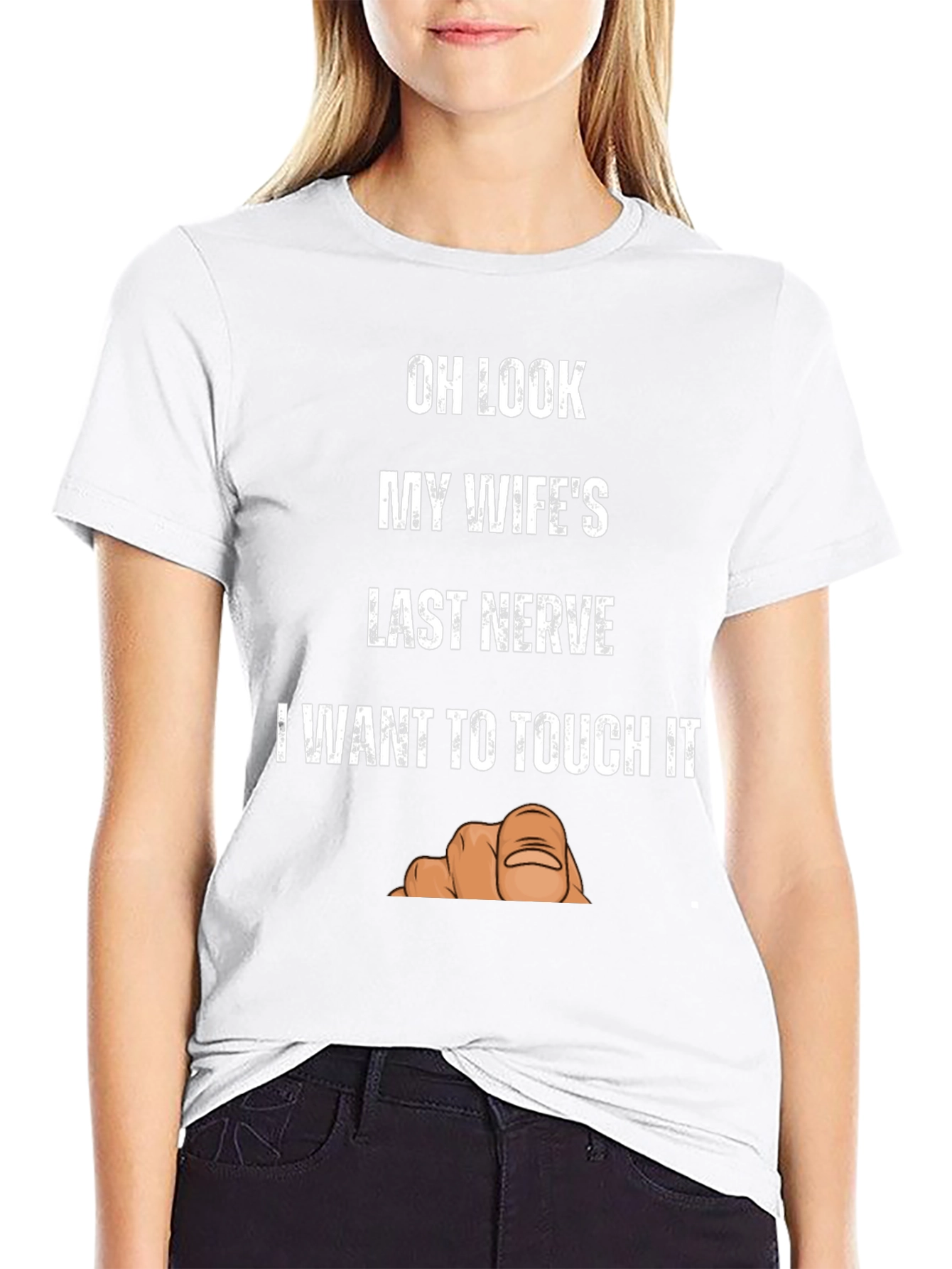 Funny Wifes Last Nerve Graphic T-Shirt