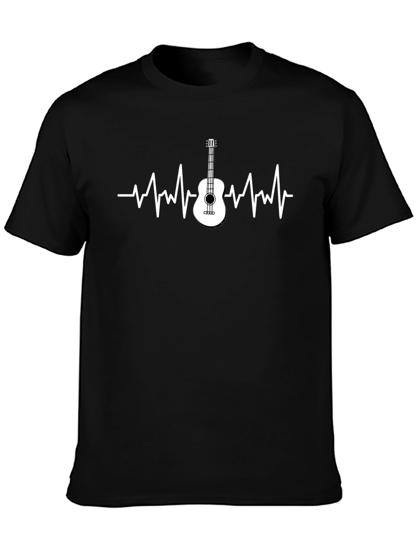Guitar Heartbeat T-Shirt - Music Lover Tee